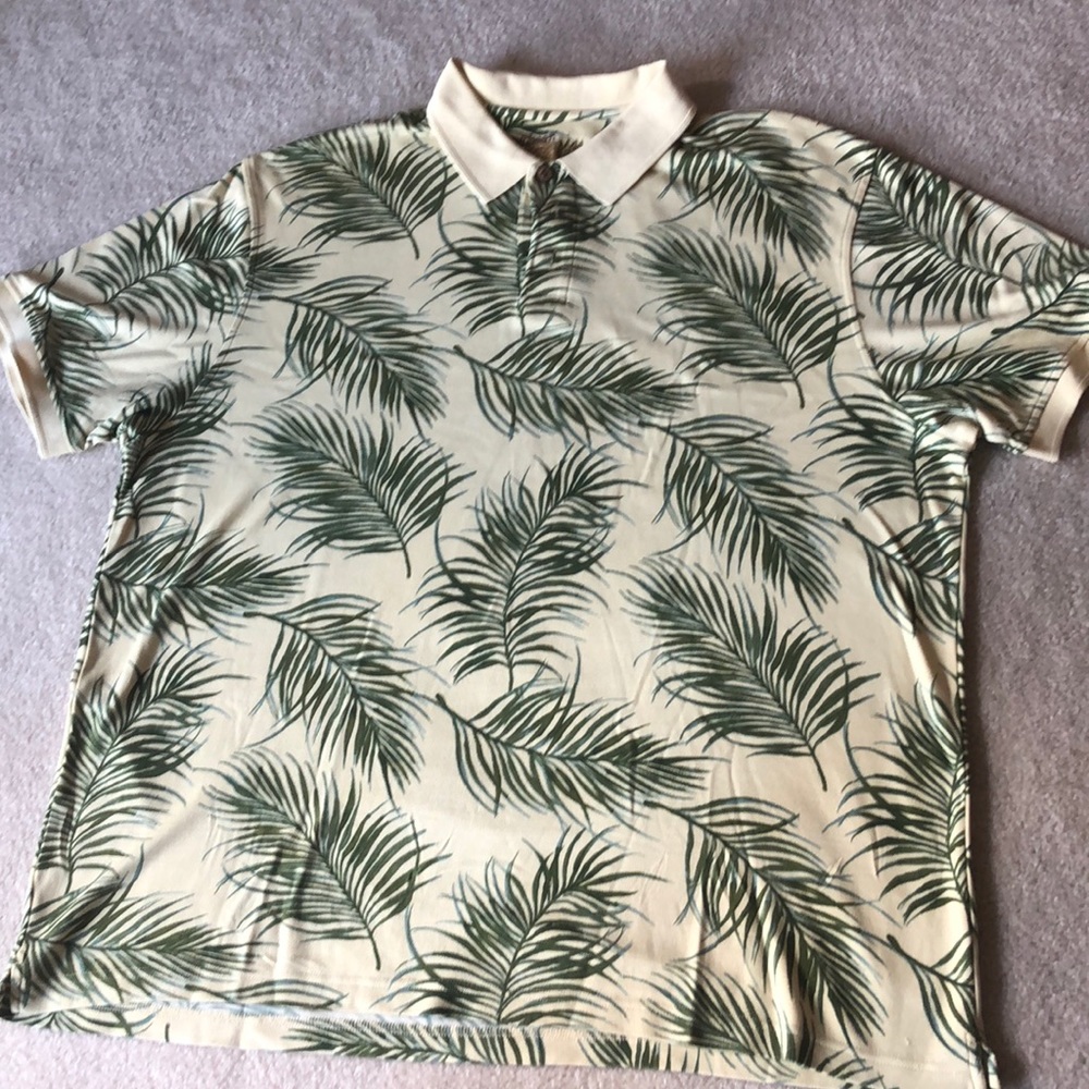Caribbean Silk Polo Shirt, XL